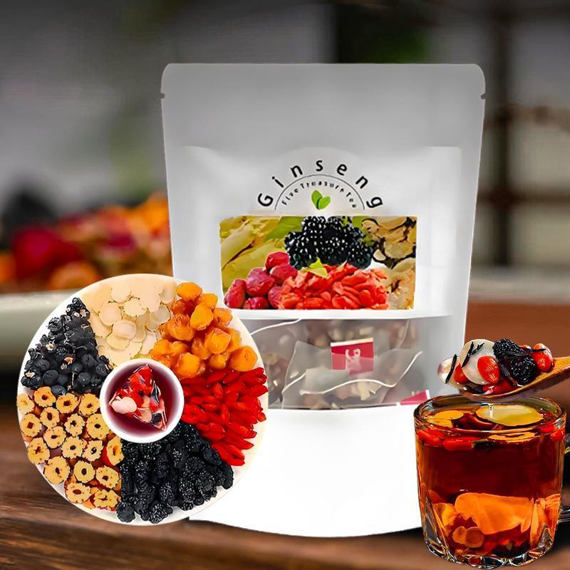 Herbal Wellness Tea - Ginseng Five Treasure Tea Natural Energy