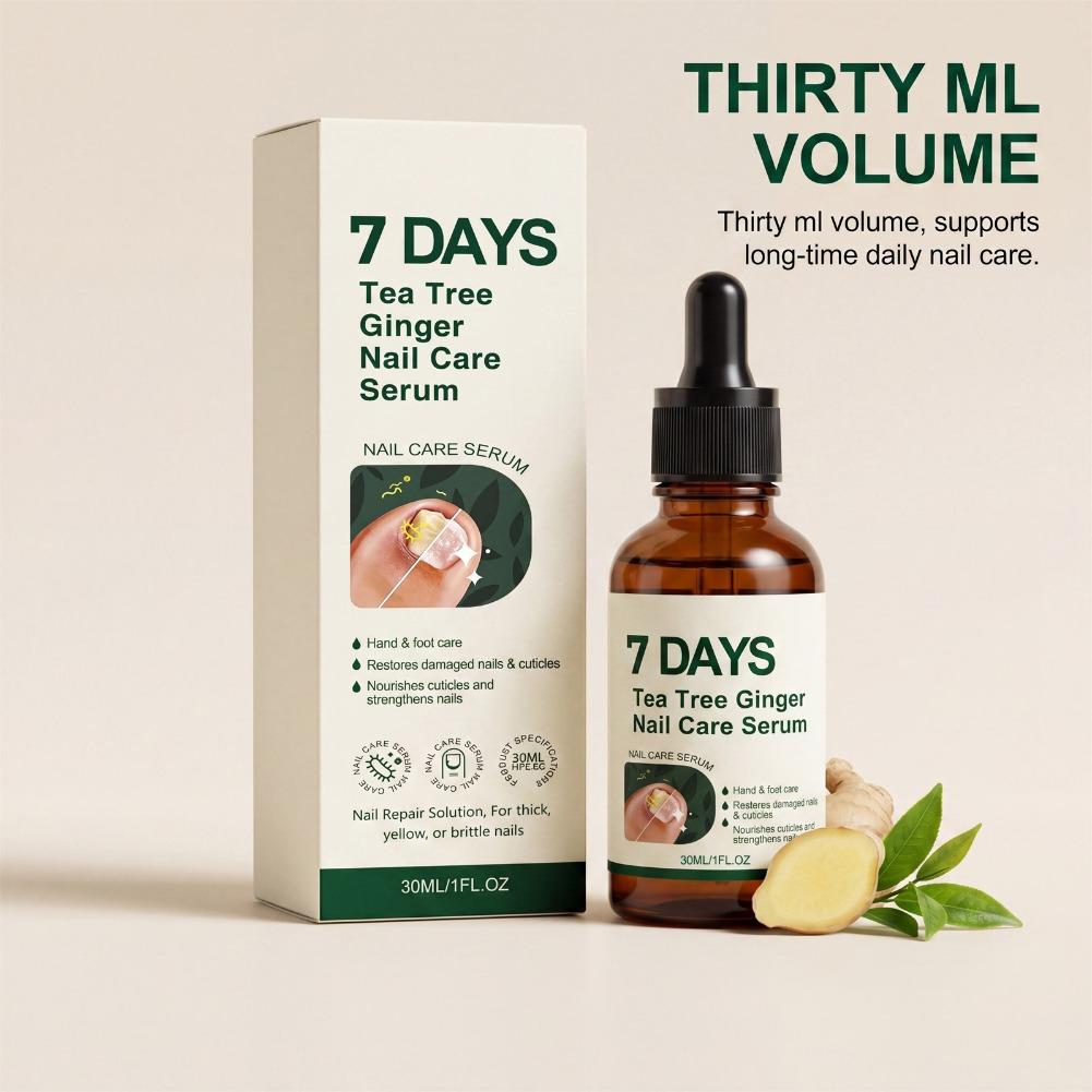 Herbal Wellness Tea - Nail Strengthener Hardening Serum,Ginger Tea Tree