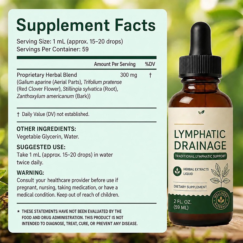 59ml Drenaje Linfatico Natural - Herbal Wellness Drops ulasan dan harga