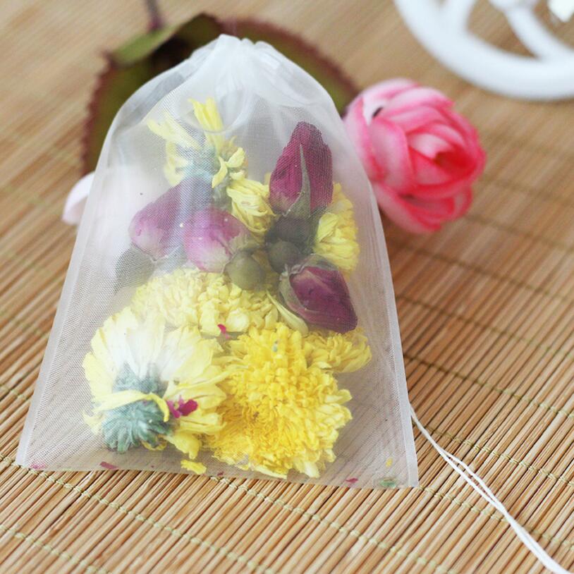 50pcs/lot Empty Tea Bag Nylon  - Herbal Wellness Tea ulasan dan harga