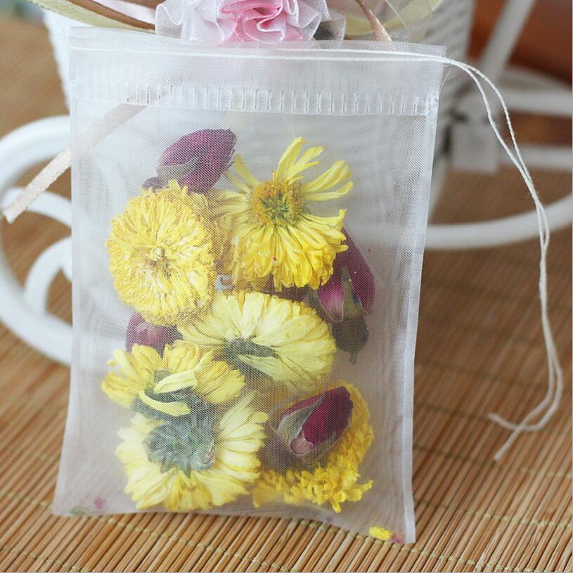 50pcs/lot Empty Tea Bag Nylon  - Herbal Wellness Tea ulasan dan harga