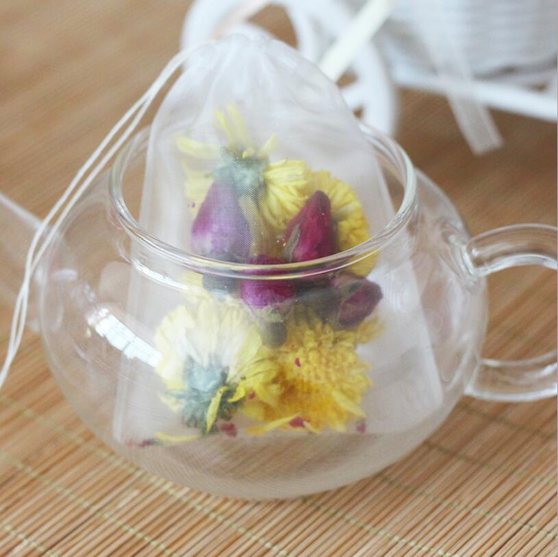 50pcs/lot Empty Tea Bag Nylon  - Herbal Wellness Tea ulasan dan harga